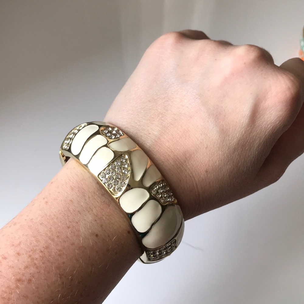 Ivory sparkly bangle bracelet costume